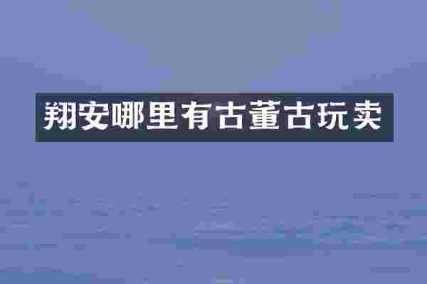 翔安哪里有古董古玩卖