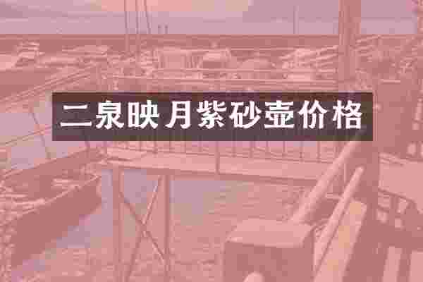 二泉映月紫砂壶价格