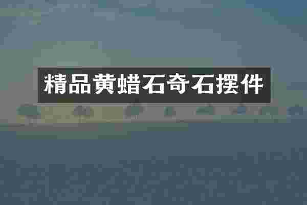 精品黄蜡石奇石摆件