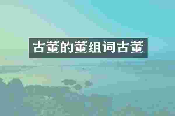 古董的董古董