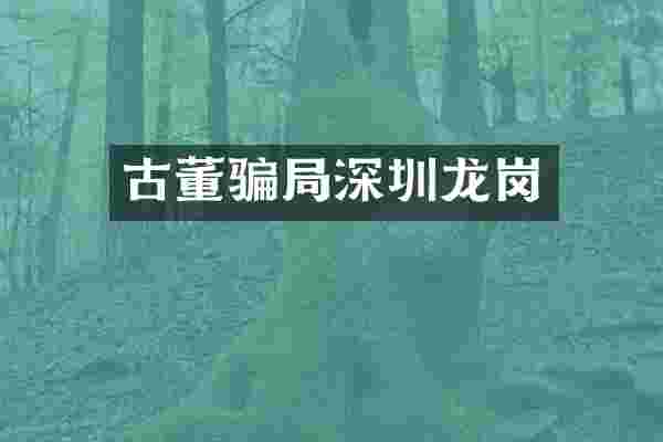 古董骗局深圳龙岗
