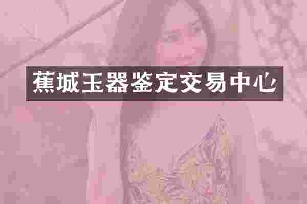 蕉城玉器鉴定交易中心