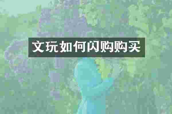 文玩如何闪购购买
