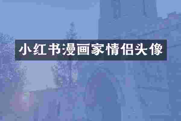 小红书漫画家情侣头像
