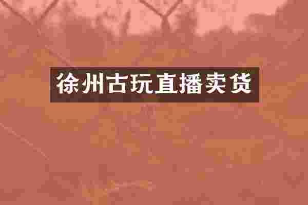 徐州古玩直播卖货