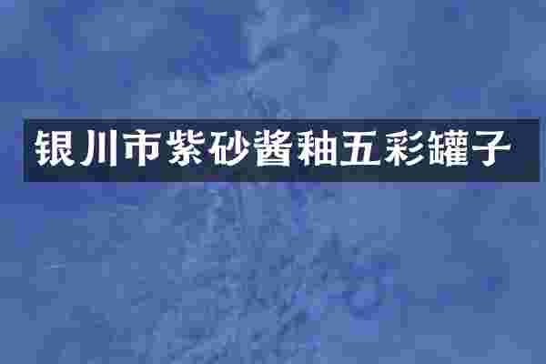 银川市紫砂酱釉五彩罐子