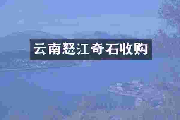 云南怒江奇石收购
