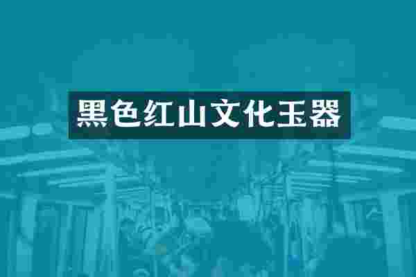 黑色红山文化玉器