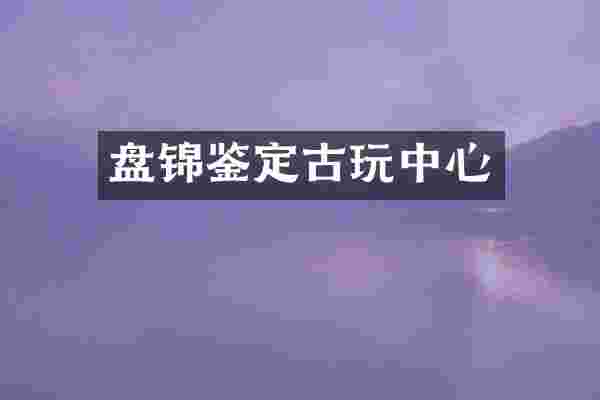 盘锦鉴定古玩中心