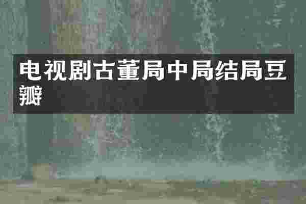 电视剧古董局中局结局豆瓣