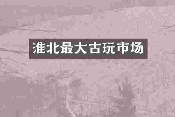 淮北最大古玩市场