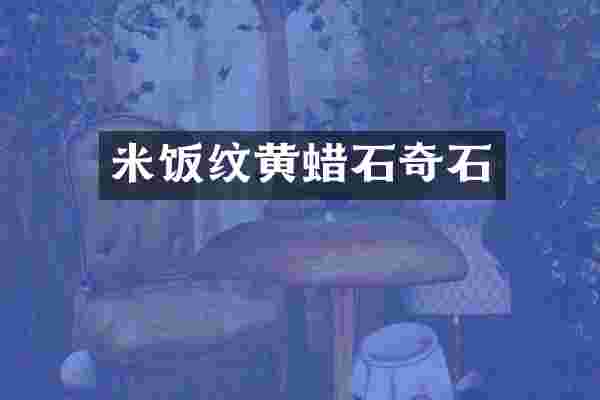 米饭纹黄蜡石奇石