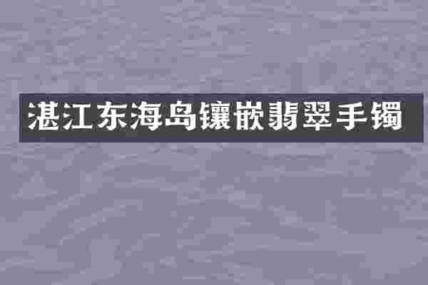 湛江东海岛镶嵌翡翠手镯