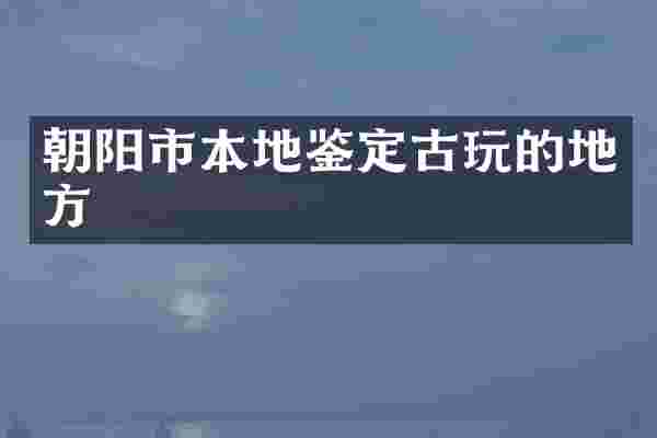 朝阳市本地鉴定古玩的地方