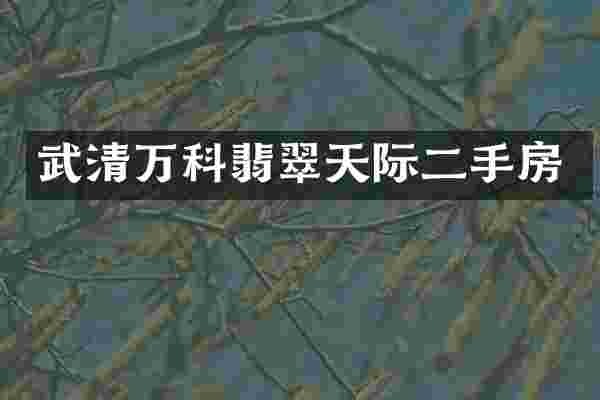 武清万科翡翠天际二手房