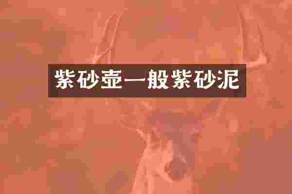 紫砂壶一般紫砂泥