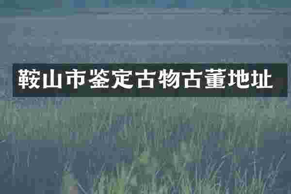 鞍山市鉴定古物古董地址