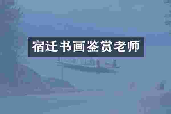 宿迁书画鉴赏老师