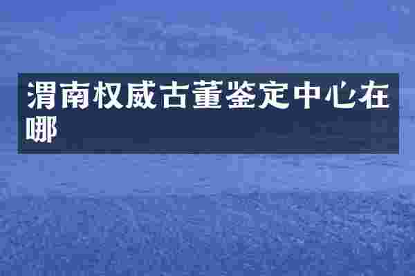 渭南权威古董鉴定中心在哪