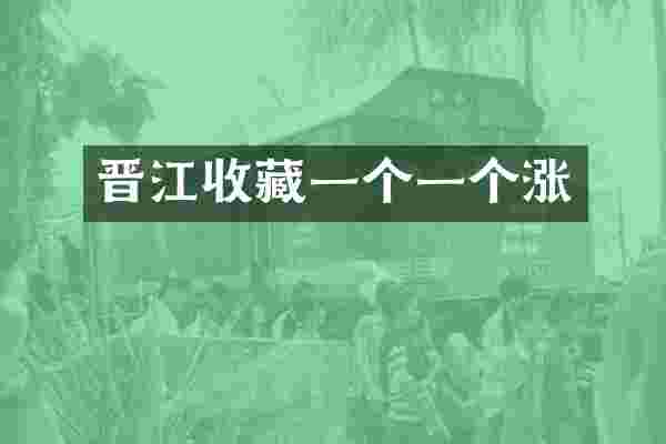 晋江收藏一个一个涨