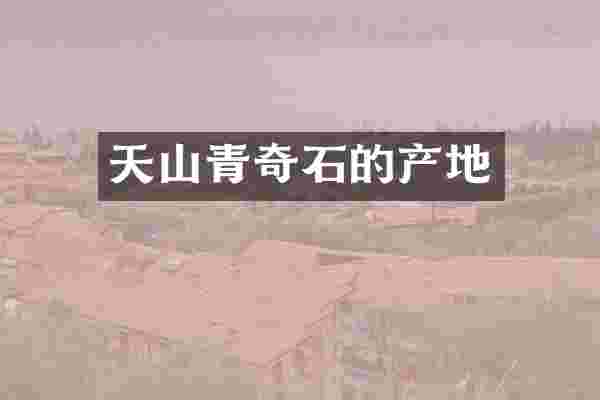 天山青奇石的产地