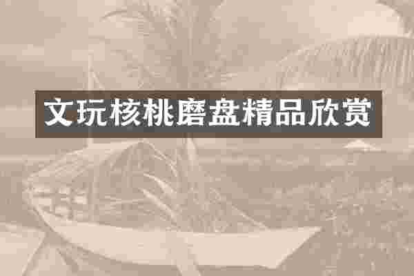 文玩核桃磨盘精品欣赏