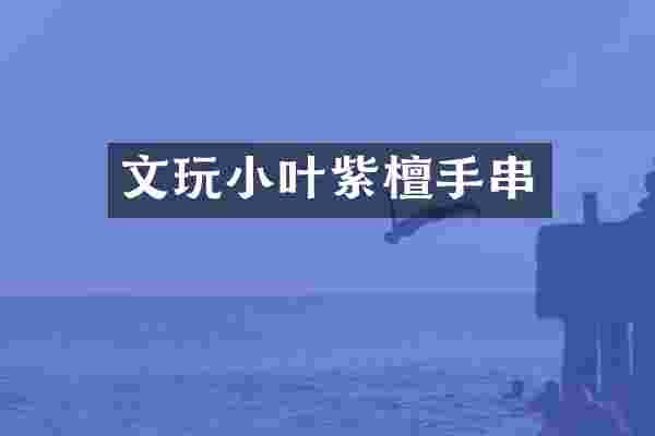 文玩小叶紫檀手串