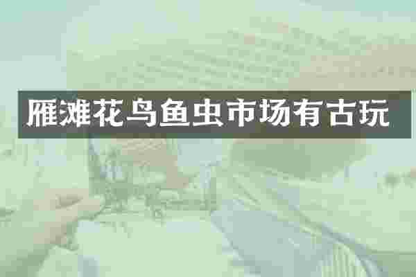 雁滩花鸟鱼虫市场有古玩