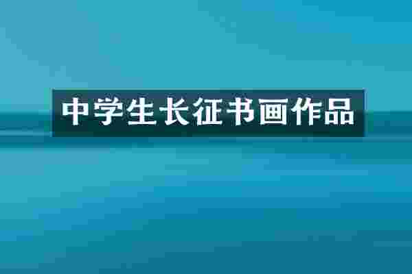 中学生长征书画作品
