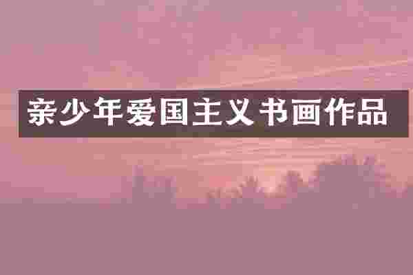 亲少年爱国主义书画作品