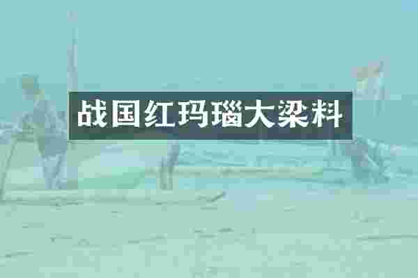 战国红玛瑙大梁料