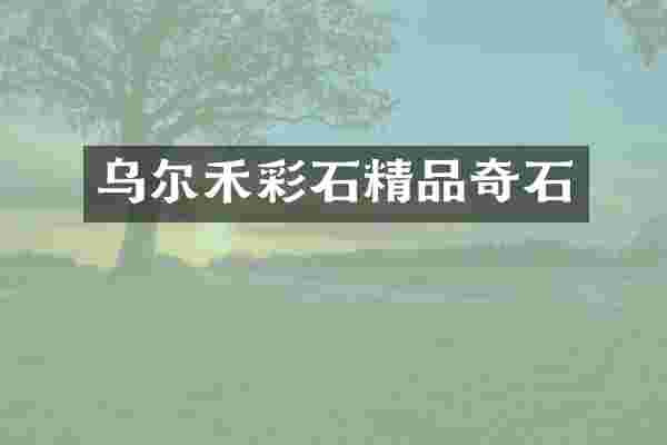 乌尔禾彩石精品奇石