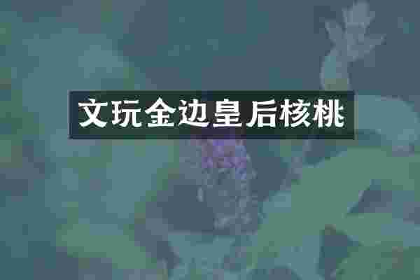 文玩金边皇后核桃