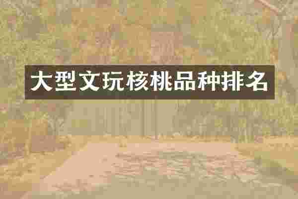 大型文玩核桃品种排名