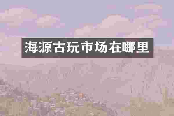 海源古玩市场在哪里