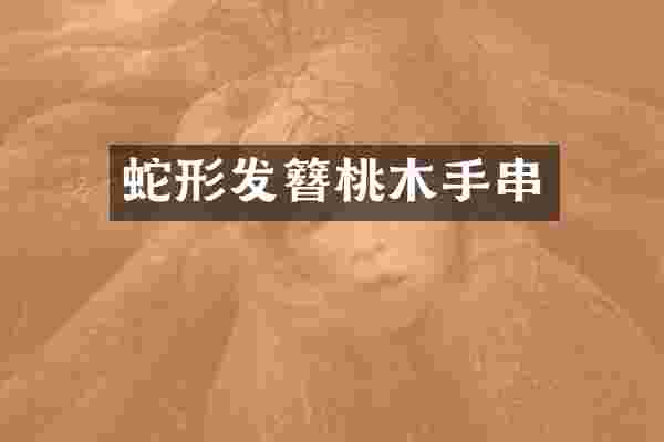 蛇形发簪桃木手串