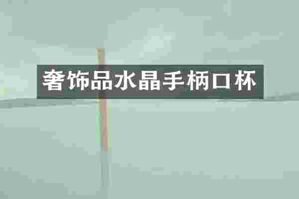 奢饰品水晶手柄口杯