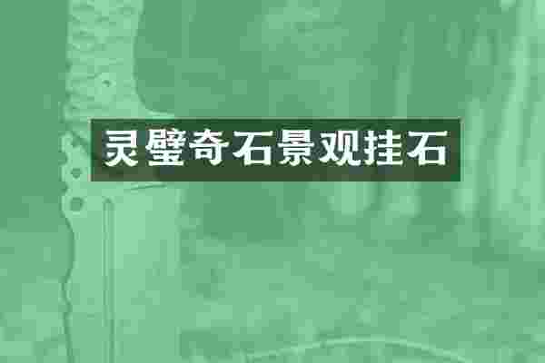 灵璧奇石景观挂石