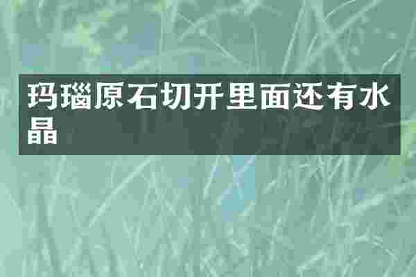 玛瑙原石切开里面还有水晶