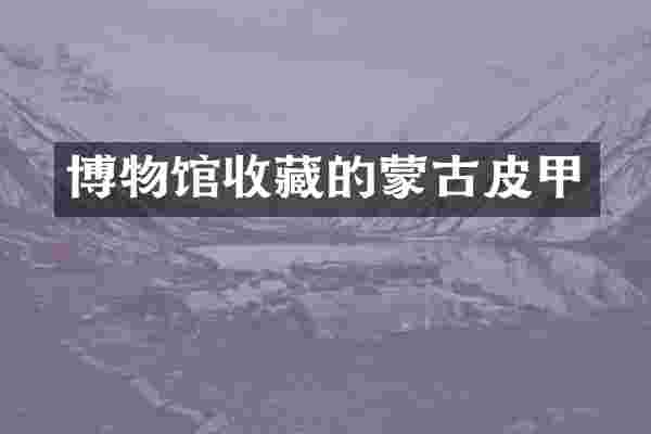 博物馆收藏的蒙古皮甲