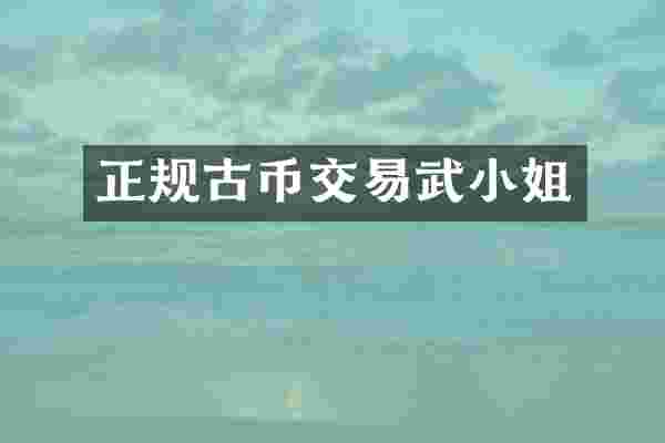正规古币交易武