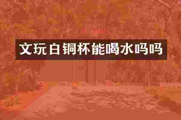 文玩白铜杯能喝水吗吗