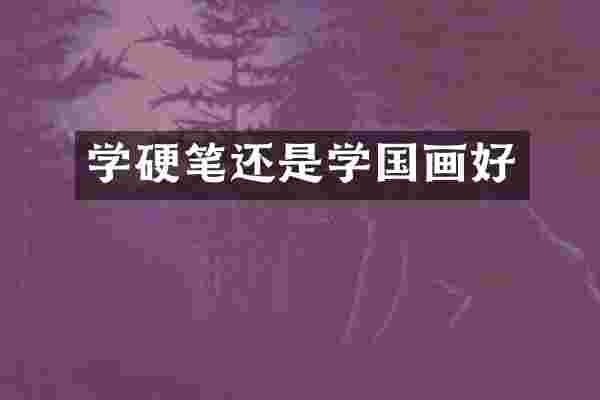 学硬笔还是学国画好