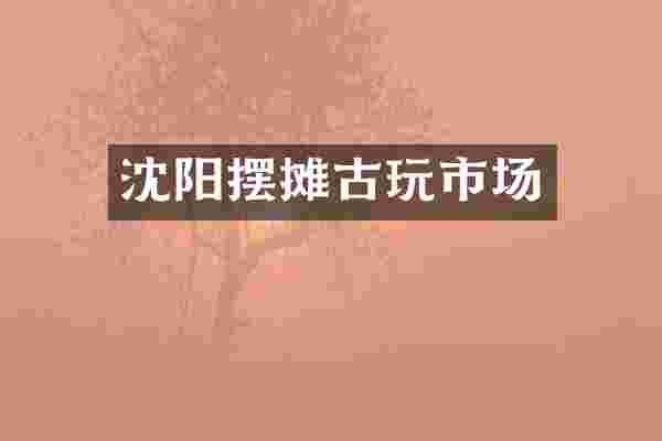 沈阳摆摊古玩市场