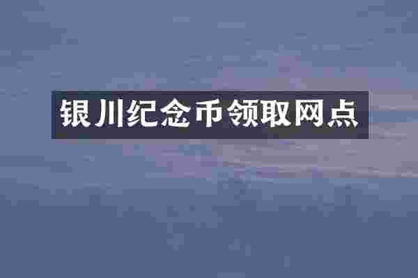 银川纪念币领取网点