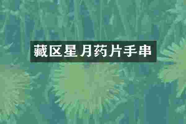 藏区星月药片手串