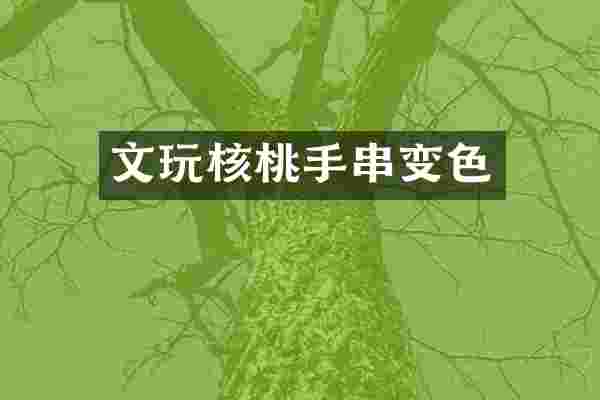 文玩核桃手串变色