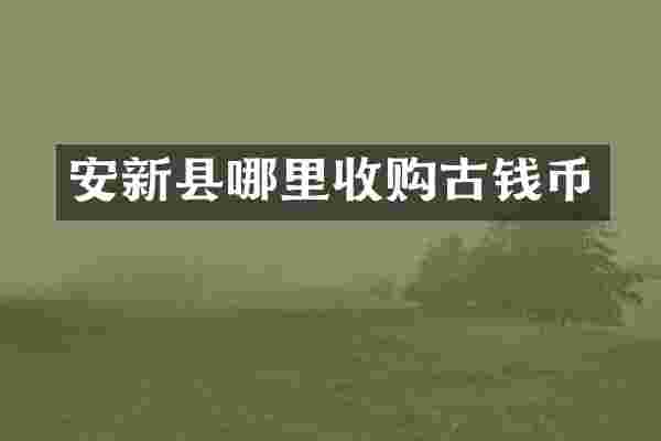 安新县哪里收购古钱币