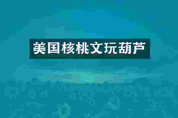 美国核桃文玩葫芦