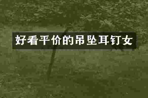 好看平价的吊坠耳钉女